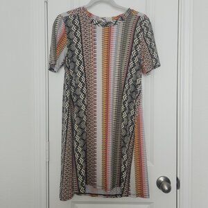BCBGeneration Tropical Ripple Mini Dress - Size M